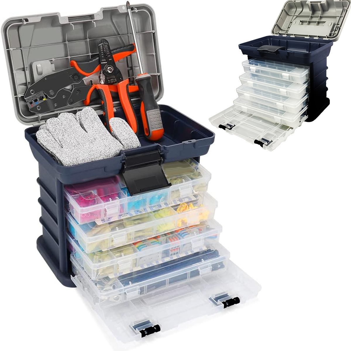 Fishing Kayak Crate - Multifunction Fashing Tackle Box Lure Accessory