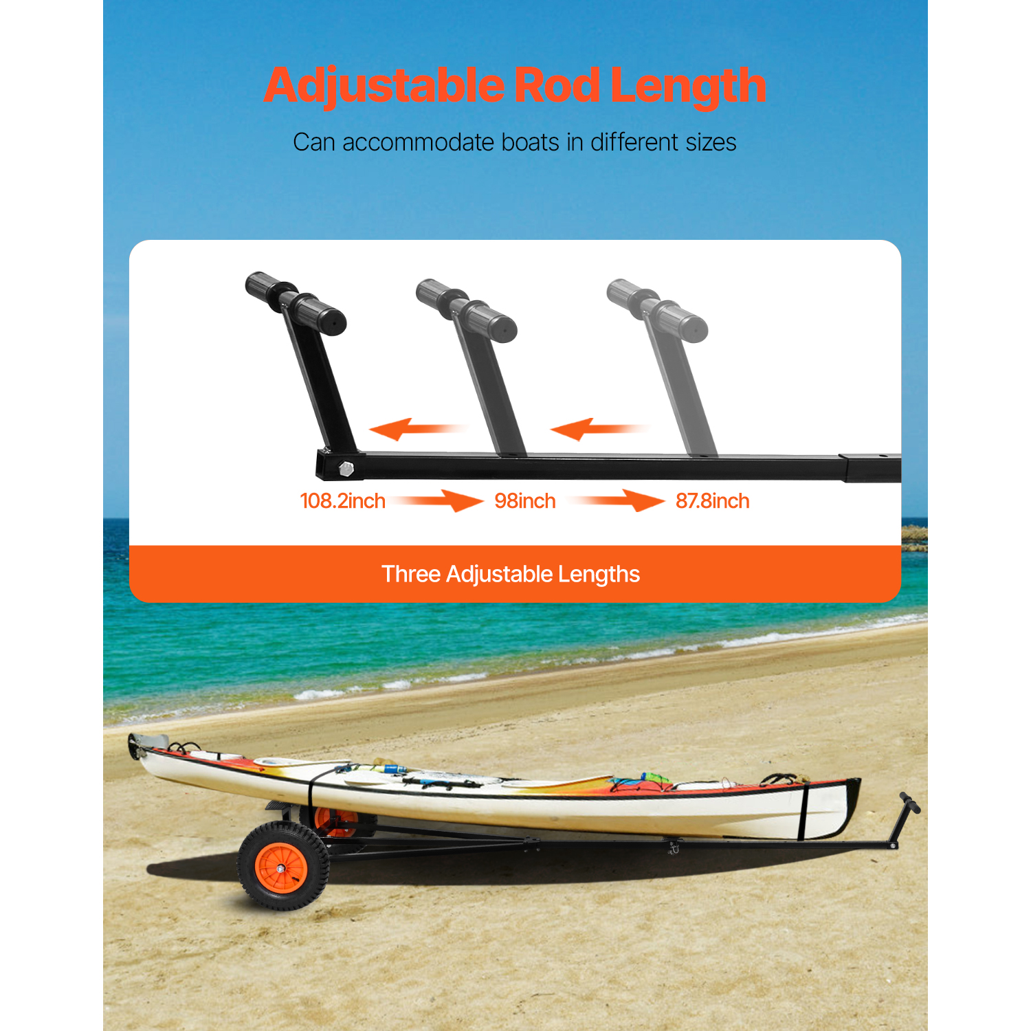 SucceBuy 420lbs Boat Trailer D - Fishing Kayak Sit On Top recension och pris