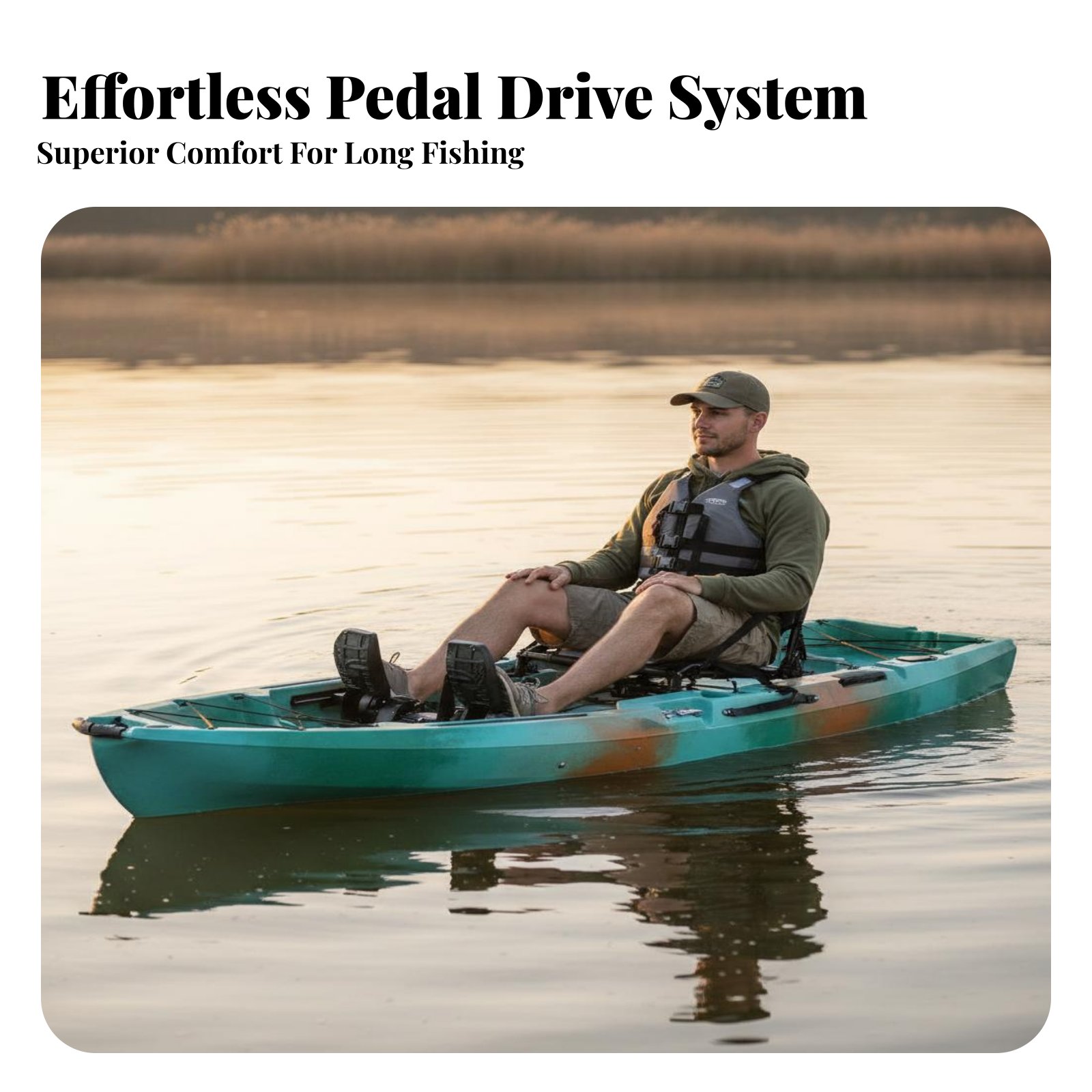 Pedal Drive Fishing Boat Folda - Fishing Kayak Inflatable recension och pris