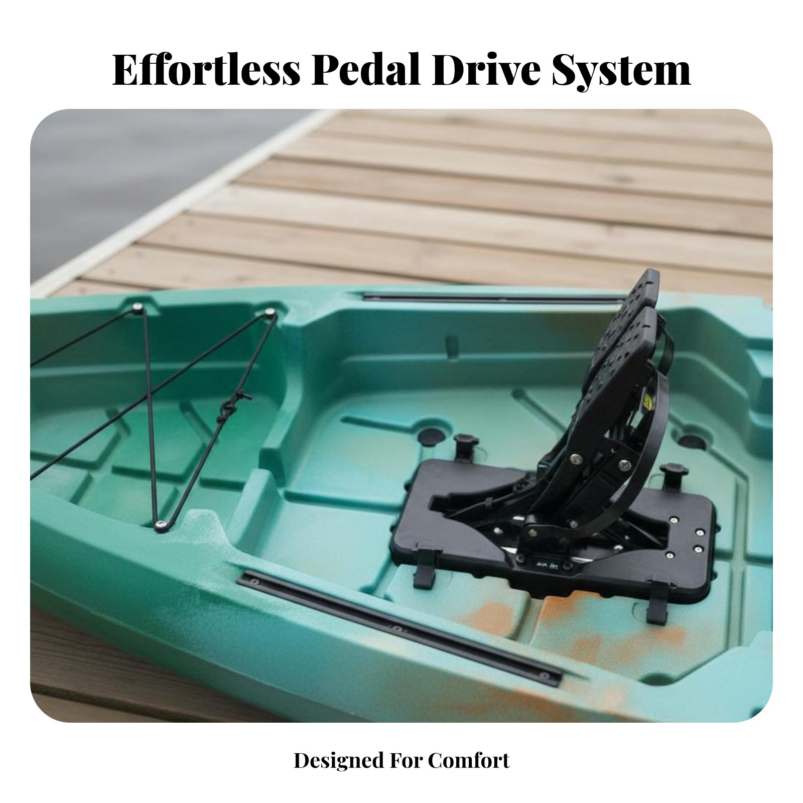 Pedal Drive Fishing Boat Folda - Fishing Kayak Inflatable recension och pris