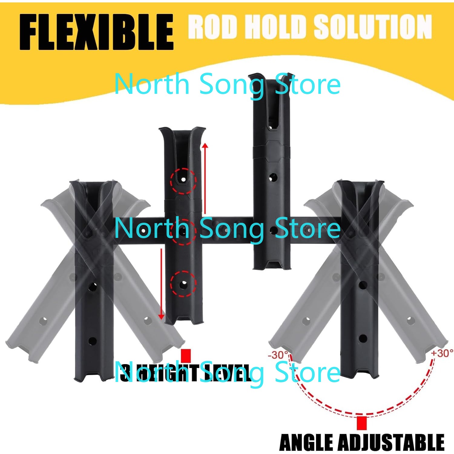 Adjustable Fishing Rod Holders - Fishing Kayak Crate recension och pris