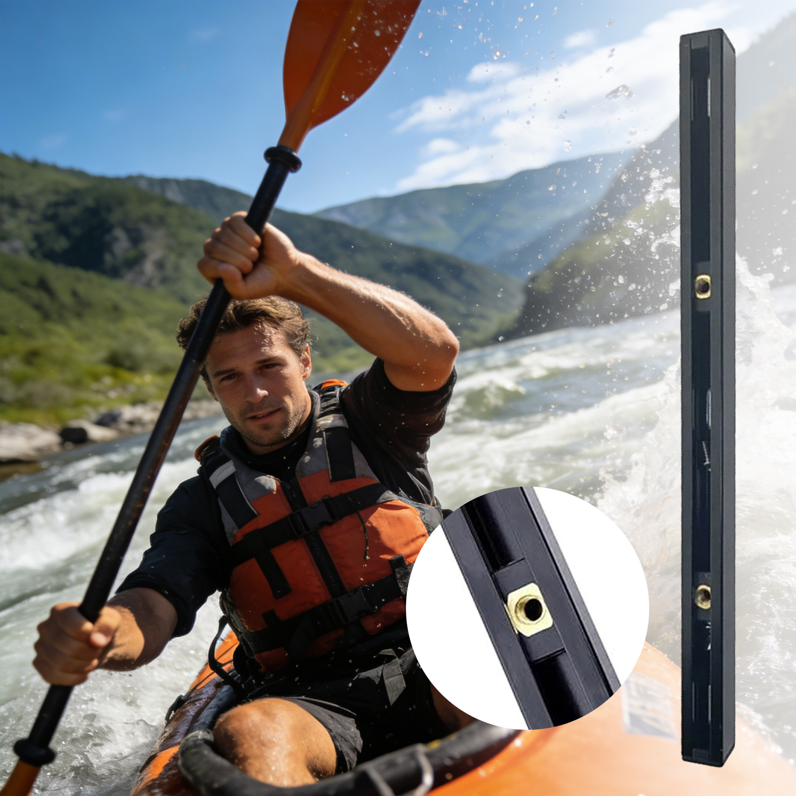 ABS Side Mount Kayak Slide Tra - Fishing Kayak Storage Bag recension och pris