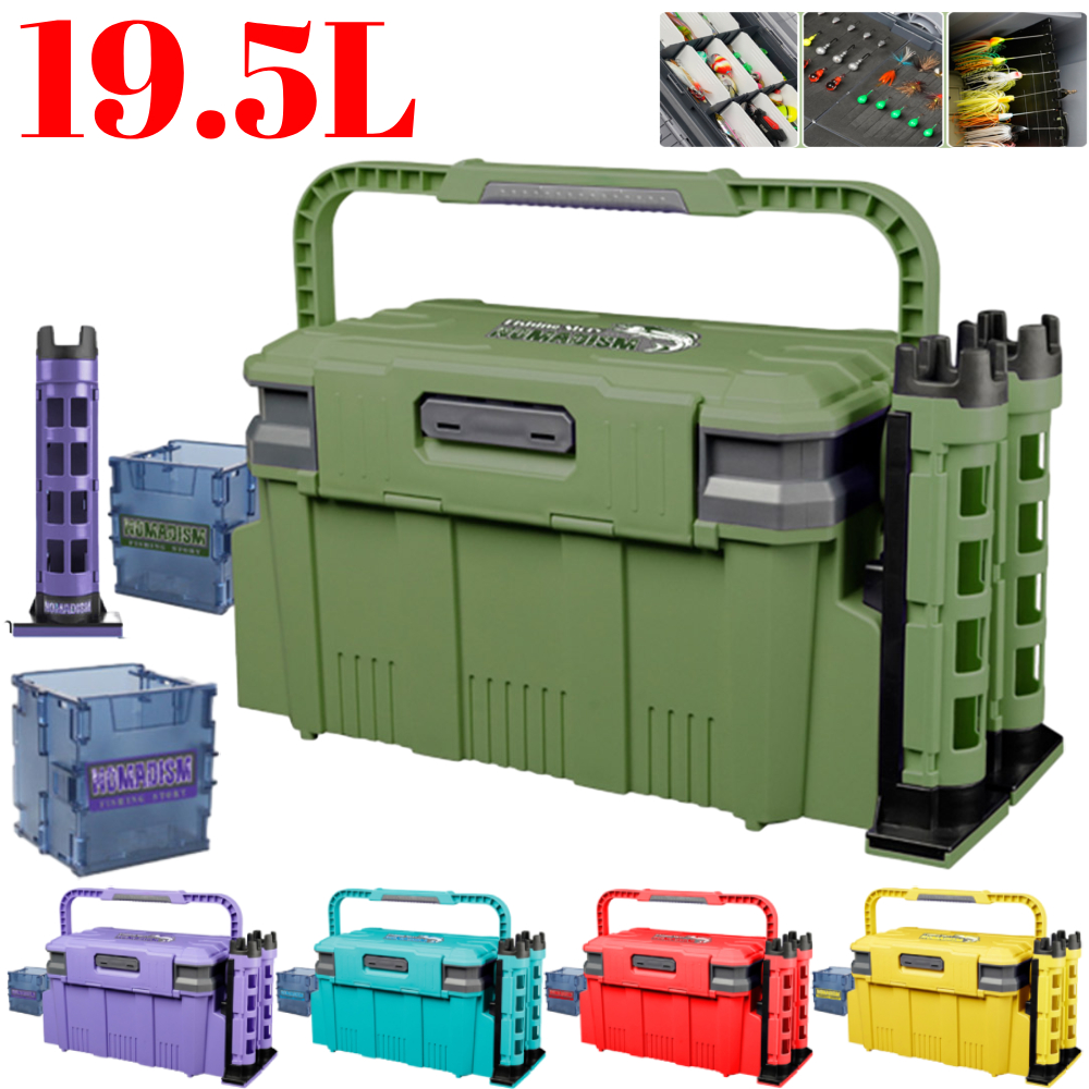 19.5L Fishing Tackle Box Multi - Fishing Kayak Crate recension och pris