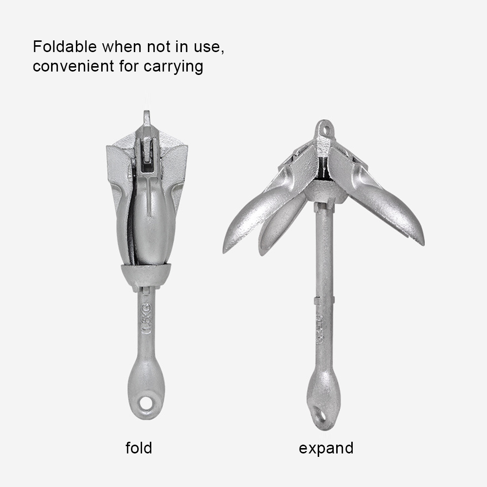 0.7KG 1.5KG Grapnel Anchor wit - Fishing Kayak Anchor recension och pris