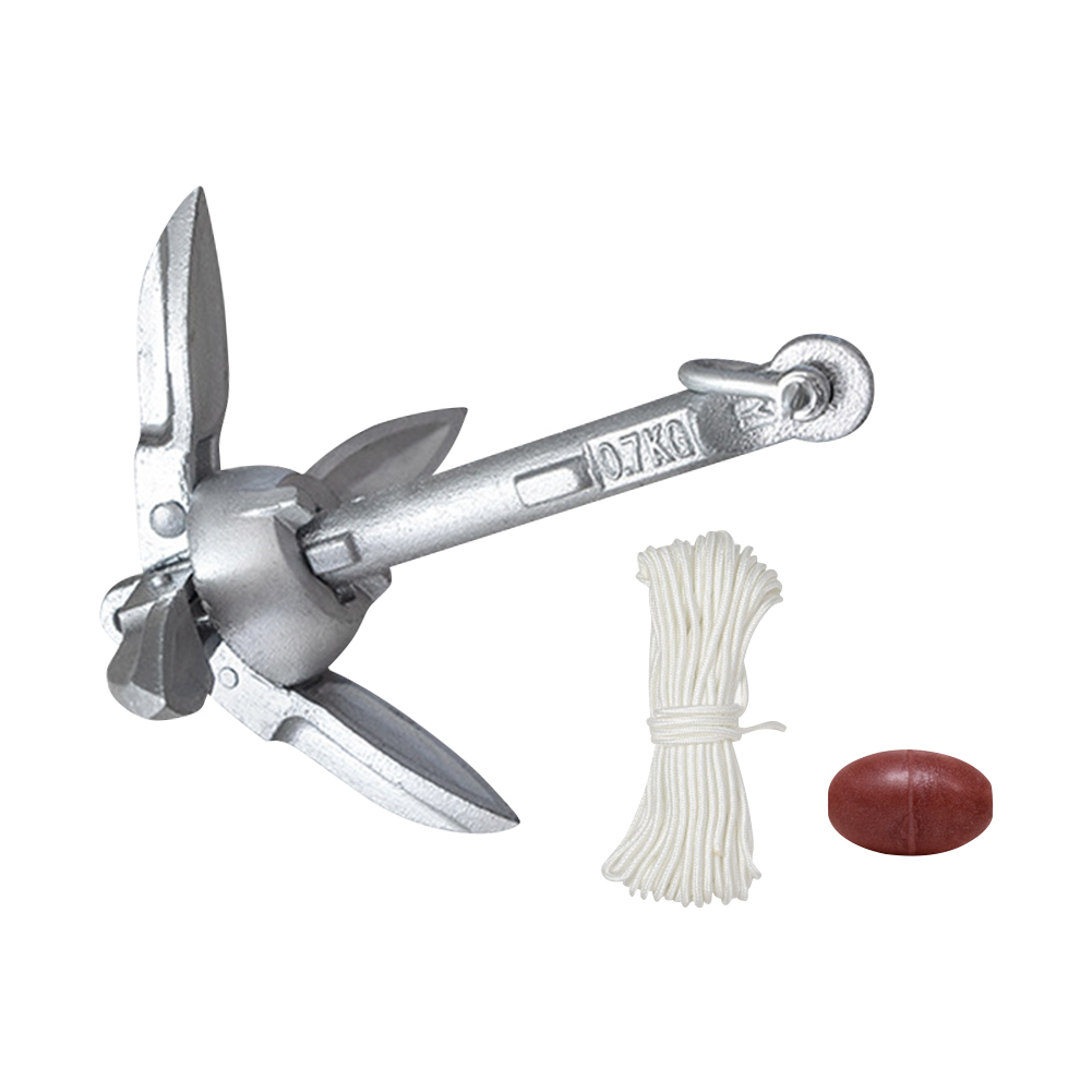 0.7KG 1.5KG Grapnel Anchor wit - Fishing Kayak Anchor recension och pris
