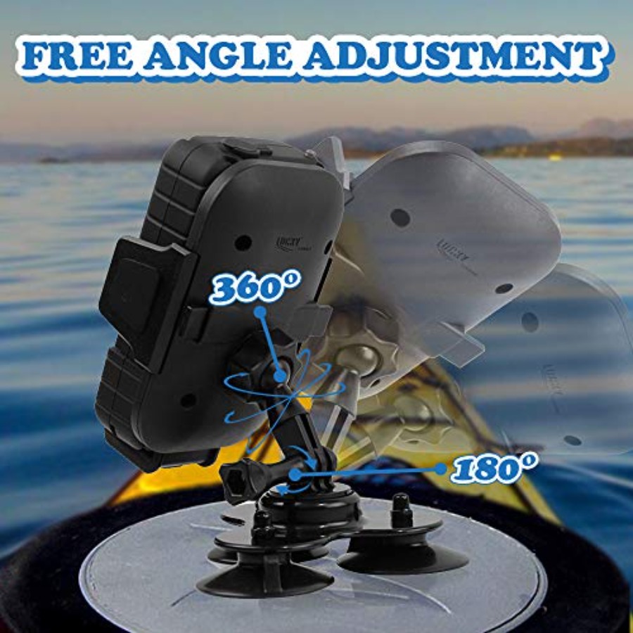 Strong Suction Phone Mount Bas - Fishing Kayak Fish Finder Mount recension och pris