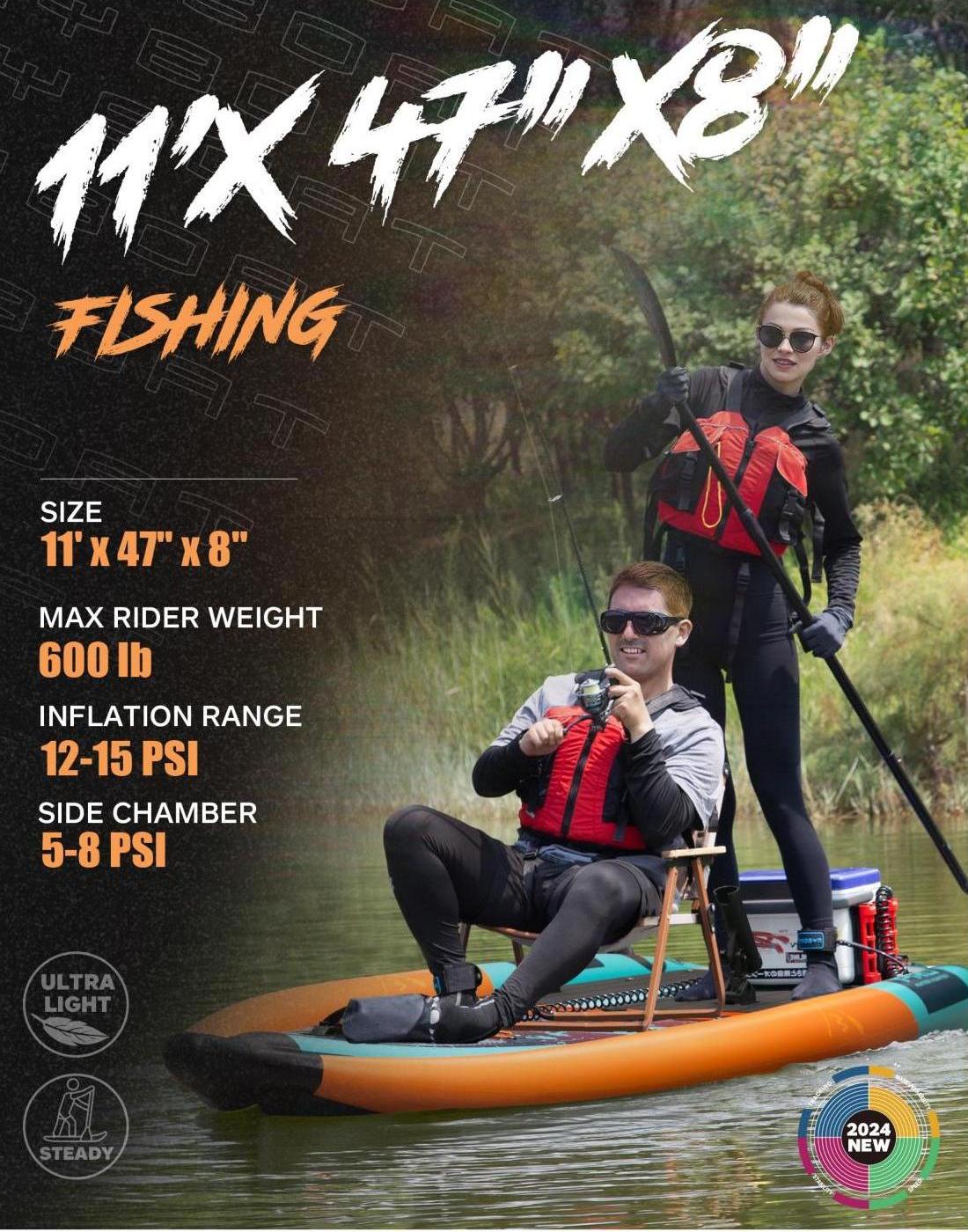 2 Person Inflatable Kayak for  - Fishing Kayak Seat recension och pris