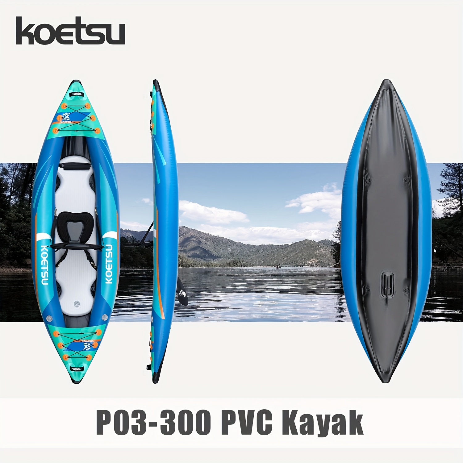 KOETSU P03 brushed inflatable  - Fishing Kayak Inflatable recension och pris